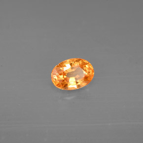 0,72 ctw natürlicher orangefarbener Spessartin, Oval Schliff, VS