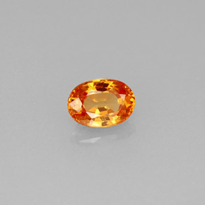 0,61 ctw natürlicher orangefarbener Spessartin, Oval Schliff, VS