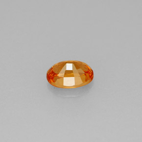0,61 ctw natürlicher orangefarbener Spessartin, Oval Schliff, VS
