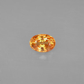 0,71 ctw natürlicher orangefarbener Spessartin, Oval Schliff, VS