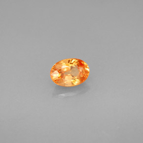 0,72 ctw natürlicher orangefarbener Spessartin, Oval Schliff, VS