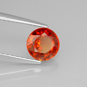 1,28 ctw natürlicher orangefarbener Spessartin, Rundschliff, VS-SI