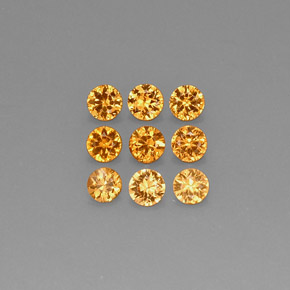  ct natürliche Mandarin-orange Spessartit-Garn-Edelsteine, Rund Schliff, VS