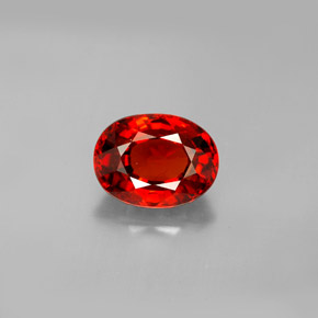 2,79 ctw natürlicher orangefarbener Spessartin, Oval Schliff, VS