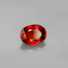 2,79 ctw natürlicher orangefarbener Spessartin, Oval Schliff, VS