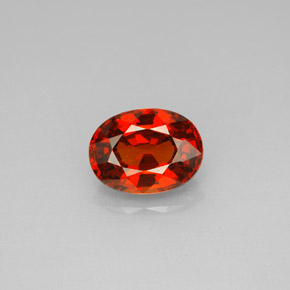 2,10 ctw natürlicher orangefarbener Spessartin, Oval Schliff, VVS