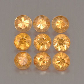  ct natürliche orangefarbener Spessartin-Edelsteine, Rundschliff, VS
