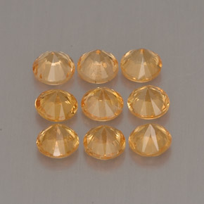  ct natürliche orangefarbener Spessartin-Edelsteine, Rundschliff, VS