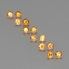  ct natürliche Orange Spessartit-Garn-Edelsteine, Rund Schliff, VVS-VS