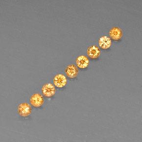  ct natürliche orangefarbener Spessartin-Edelsteine, Rundschliff, VVS-VS