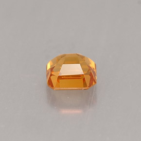 0,41 ctw natürlicher orangefarbener Spessartin, Smaragdschliff, VS
