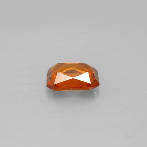 1,09 ctw natürlicher orangefarbener Spessartin, Smaragdschliff, VVS-VS