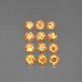  ct natürliche orangefarbener Spessartin-Edelsteine, Rundschliff, VVS