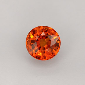 1,13 ctw natürlicher orangefarbener Spessartin, Rundschliff, VS-SI