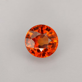 1,13 ctw natürlicher orangefarbener Spessartin, Rundschliff, VS-SI
