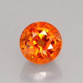 1,07 ctw natürlicher orangefarbener Spessartin, Rundschliff, VS