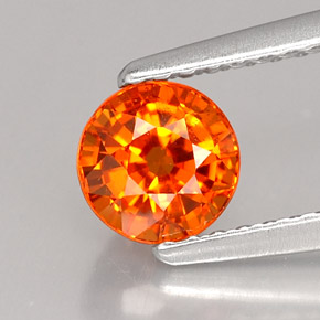 1,07 ctw natürlicher orangefarbener Spessartin, Rundschliff, VS