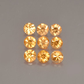  ct natürliche orangefarbener Spessartin-Edelsteine, Rundschliff, VS