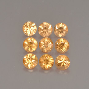  ct natürliche orangefarbener Spessartin-Edelsteine, Rundschliff, VS