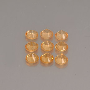  ct natürliche orangefarbener Spessartin-Edelsteine, Rundschliff, VS