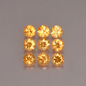  ct natürliche Orange Spessartit-Garn-Edelsteine, Rund Schliff, VS