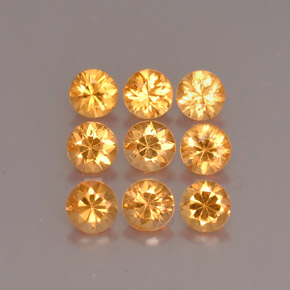  ct natürliche Orange Spessartit-Garn-Edelsteine, Rund Schliff, VS