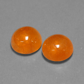  ct natürliche orangefarbener Spessartin-Edelsteine, Transparent, Transparent / Lichtdurchlässig