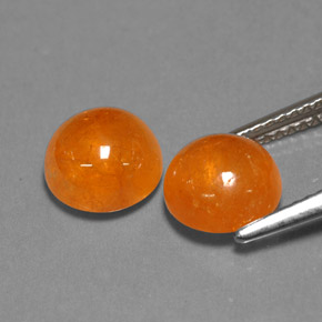  ct natürliche orangefarbener Spessartin-Edelsteine, Transparent, Transparent / Lichtdurchlässig