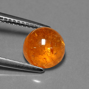 3,93 ctw natürlicher orangefarbener Spessartin, Transparent, Transparent / Lichtdurchlässig