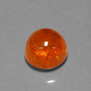 3,94 ctw natürlicher orangefarbener Spessartin, Transparent, Transparent / Lichtdurchlässig