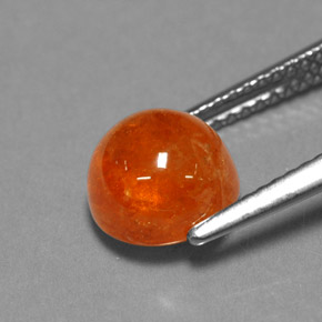 3,94 ctw natürlicher orangefarbener Spessartin, Transparent, Transparent / Lichtdurchlässig