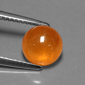 3,68 ctw natürlicher orangefarbener Spessartin, Transparent, Transparent / Lichtdurchlässig