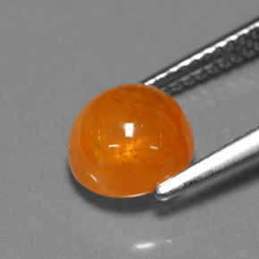 3,68 ctw natürlicher orangefarbener Spessartin, Transparent, Transparent / Lichtdurchlässig
