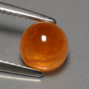 2,87 ctw natürlicher orangefarbener Spessartin, Transparent, Transparent / Lichtdurchlässig