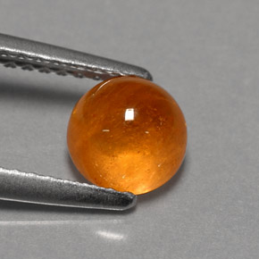 1,70 ctw natürlicher orangefarbener Spessartin, Transparent, Transparent / Lichtdurchlässig