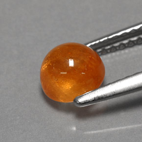 1,70 ctw natürlicher orangefarbener Spessartin, Transparent, Transparent / Lichtdurchlässig