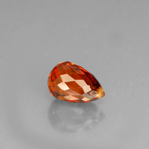 1,36 ctw natürlicher orangefarbener Spessartin, Briolette, VVS-VS