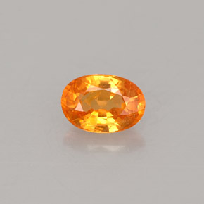 0,73 ctw natürlicher orangefarbener Spessartin, Oval Schliff, VS-SI