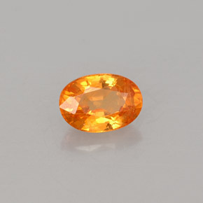 0,73 ctw natürlicher orangefarbener Spessartin, Oval Schliff, VS-SI