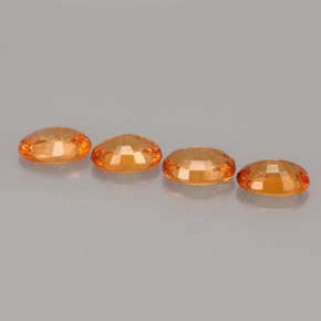  ct natürliche orangefarbener Spessartin-Edelsteine, Oval Schliff, VS