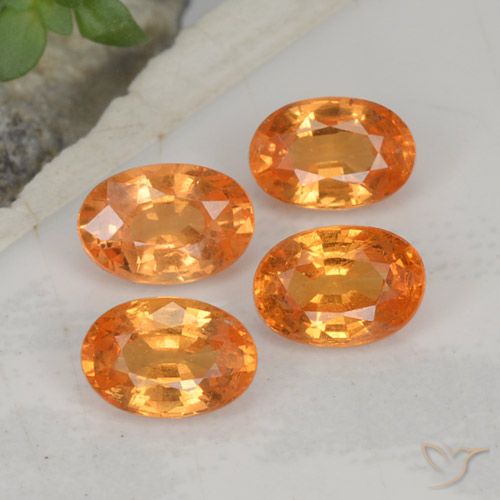 2.70 ct natürliche Amber Orange Spessartit-Garn-Edelsteine, Oval Schliff, VS