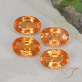2.70 ct natürliche Amber Orange Spessartit-Garn-Edelsteine, Oval Schliff, VS