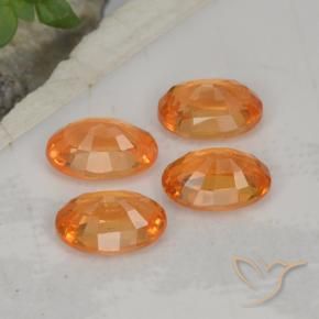 2.70 ct natürliche Amber Orange Spessartit-Garn-Edelsteine, Oval Schliff, VS