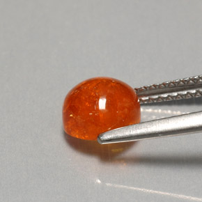 2,47 ctw natürlicher orangefarbener Spessartin, Transparent, Transparent / Lichtdurchlässig