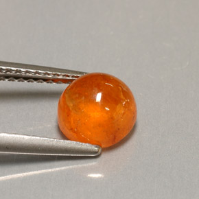 2,37 ctw natürlicher orangefarbener Spessartin, Transparent, Transparent / Lichtdurchlässig