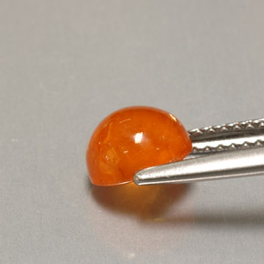 2,37 ctw natürlicher orangefarbener Spessartin, Transparent, Transparent / Lichtdurchlässig