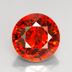 8,88 ctw natürlicher orangefarbener Spessartin, Rundschliff, VS-SI