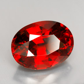 9,65 ctw natürlicher roter Spessartin, Oval Schliff, VS