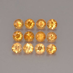  ct natürliche orangefarbener Spessartin-Edelsteine, Rundschliff, VS