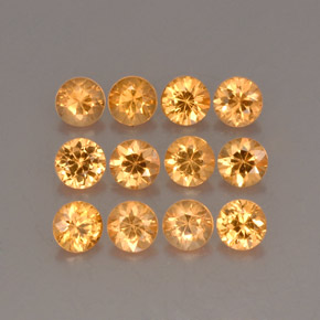  ct natürliche Orange Spessartit-Garn-Edelsteine, Rund Schliff, VS